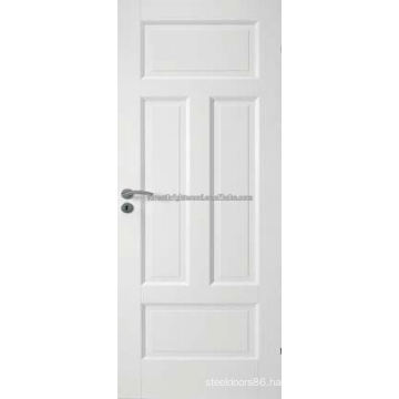 Modern White Primed 5 panel exotic wood doors